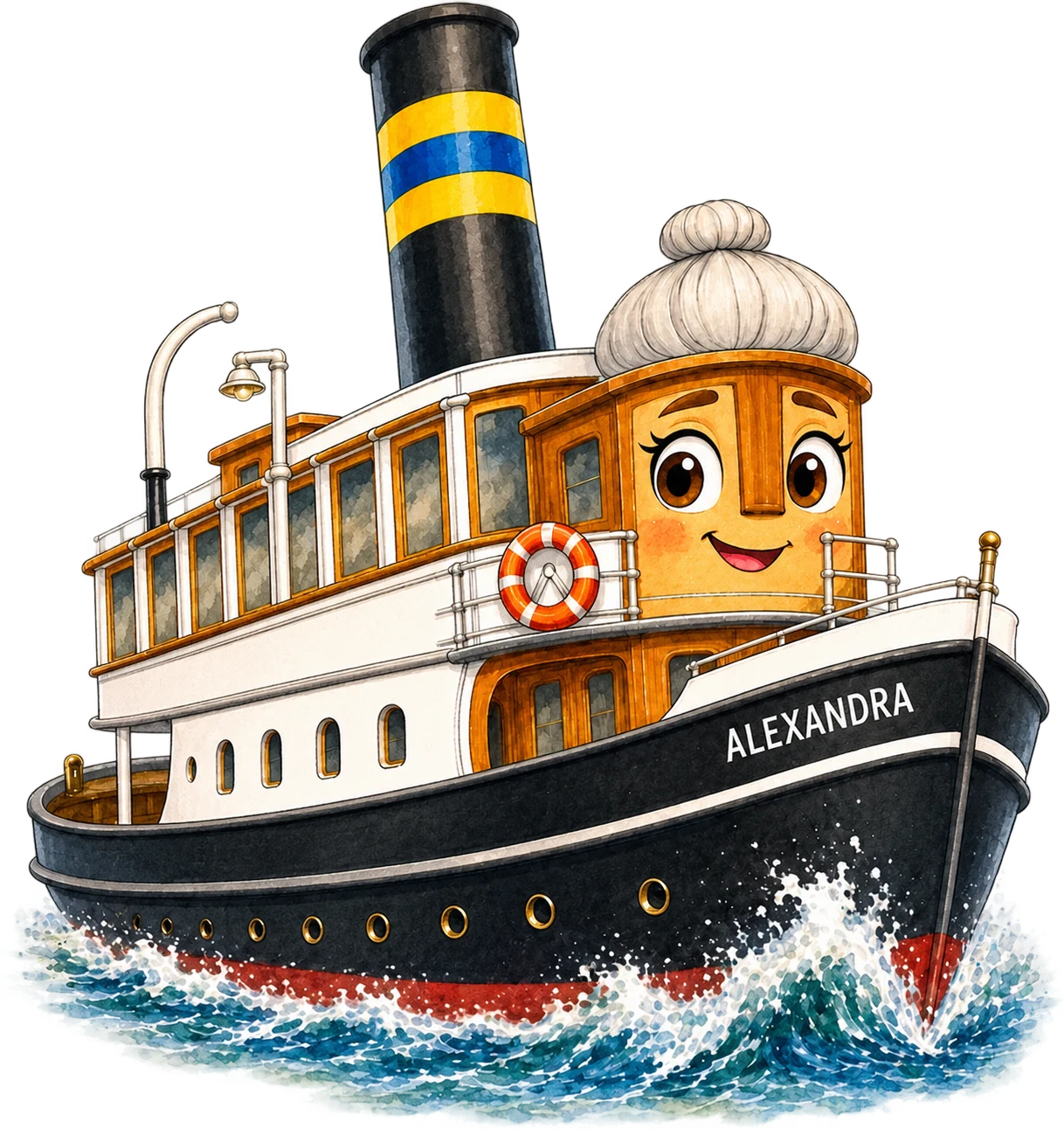 Der Salondampfer Alexandra